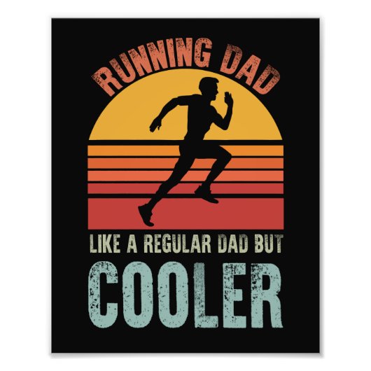 Running Vater Vathers Day Geschenk Marathon Runner Fotodruck (Vorne)
