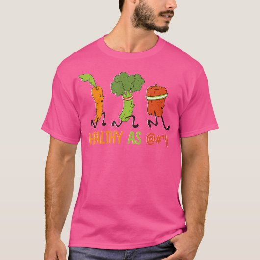 Running Vegetables Carrot Broccoli Pepper Runner T-Shirt (Vorderseite)