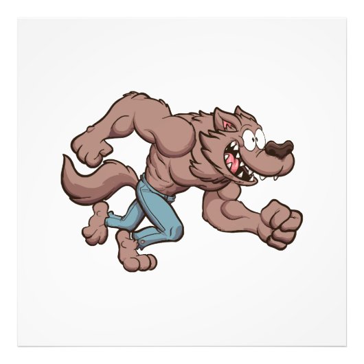 Running Werewolf Fotodruck (Vorne)