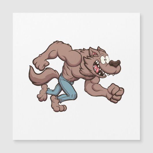 Running Werewolf Magnetkarte (Vorderseite)