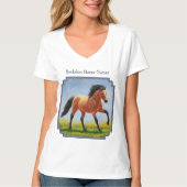Running Wild Buckskin Horse T-Shirt (Vorderseite)