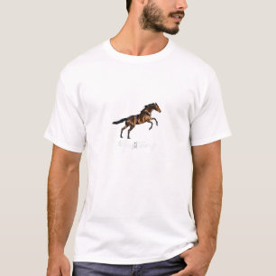Running Wild Mustang Horse Rasse Reittier Lover T-Shirt