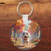 Running Wild: The Forest Cat Tote, wild spirit Schlüsselanhänger (Vorderseite)