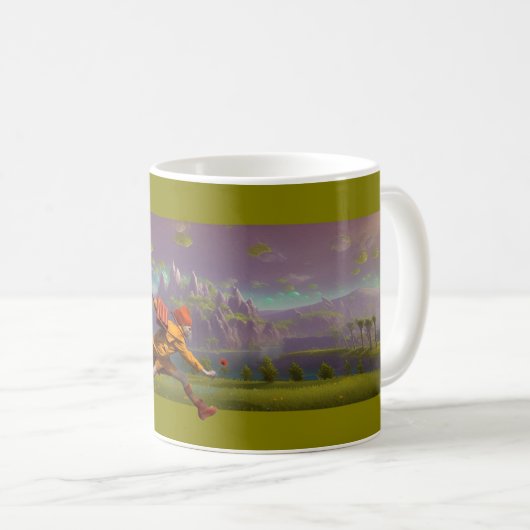 Running with a flower kaffeetasse (VorderseiteRechts)