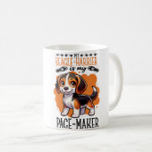 Running With Beagle-Harrier Kaffeetasse (VorderseiteRechts)