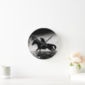 Running with Spirits - Horses Round Clock Runde Wanduhr (Zuhause)