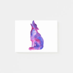 Running with the wolves post-it klebezettel