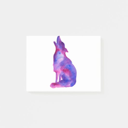 Running with the wolves post-it klebezettel (Vorderseite)