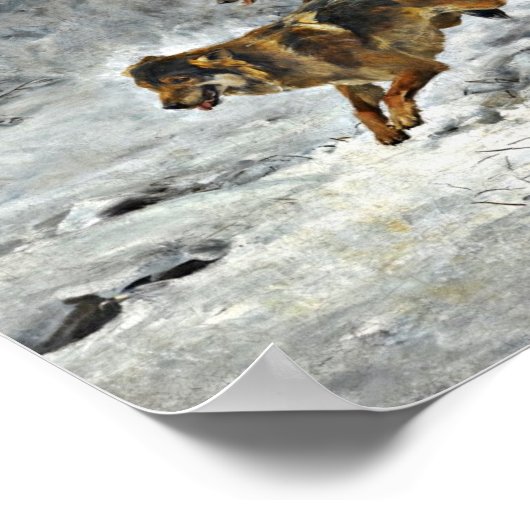 Running Wolf Pack Poster (Ecke)