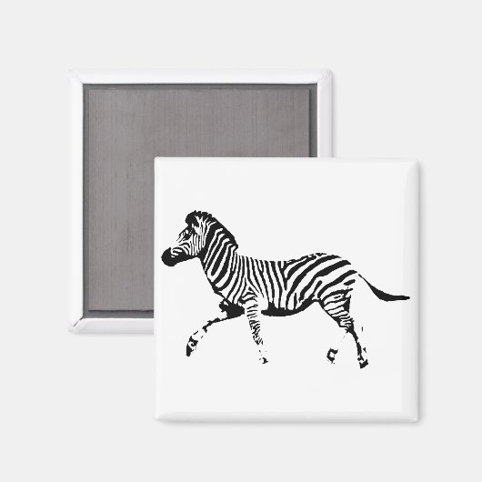 Running Zebra Magnet (Vorderseite/Rückseite)