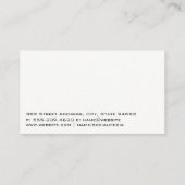 Runningansicht Visitenkarte (Rückseite)