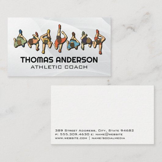 Runningansicht Visitenkarte (Vorne/Hinten)