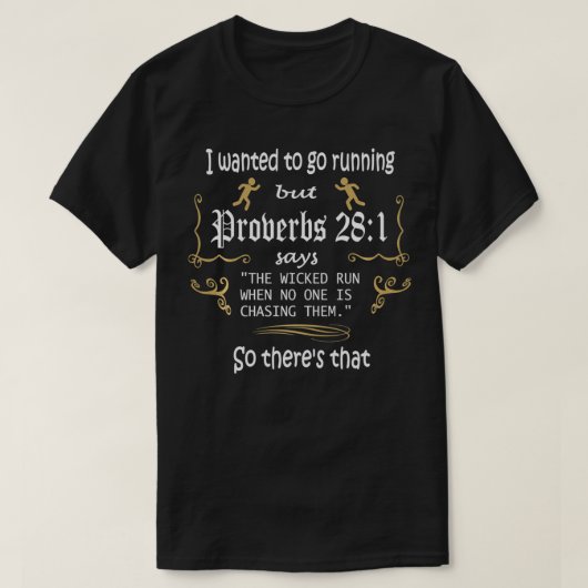 RunningJogging-Spaß - Bibelwörte T-Shirt (Design vorne)