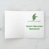 RunningTurtle-Geburtskarte Karte (Innenseite)