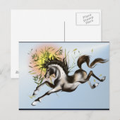 Runnung Horse Postcard Postkarte (Vorne/Hinten)