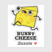 Runny Cheese Funny Food Puff Aufkleber (Blatt)