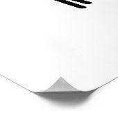 Runny Egg Funny Running Egg Puff Poster (Ecke)