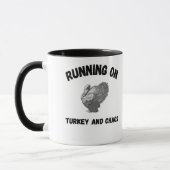 Runny on Turkey and Chaos Funny Thanksgiving mug Tasse (Links)