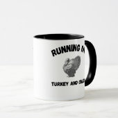 Runny on Turkey and Chaos Funny Thanksgiving mug Tasse (VorderseiteRechts)