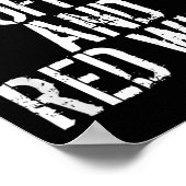 Runs auf Kaffee und Rotwein Poster (Ecke)