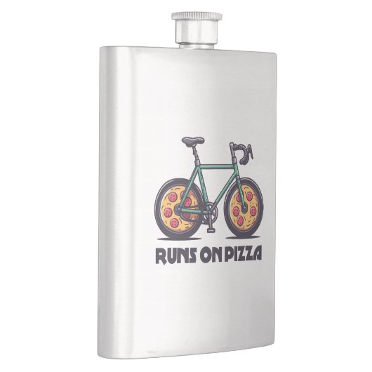 Runs auf Pizza Flachmann (Rechts)