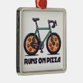 Runs auf Pizza Ornament Aus Metall (Rechts)