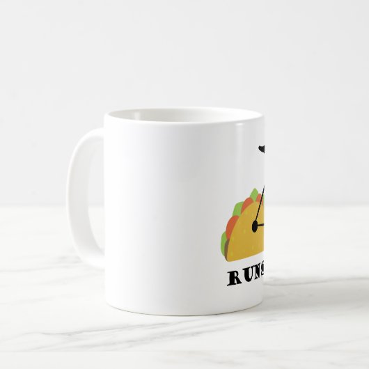 Runs auf Tacos Kaffeetasse (Vorderseite Links)