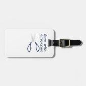 Runs mit Schere Gepäckanhänger (Vorderseite horizontal)