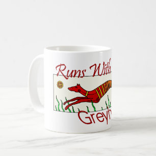 Runs mit Windhunden Kaffeetasse