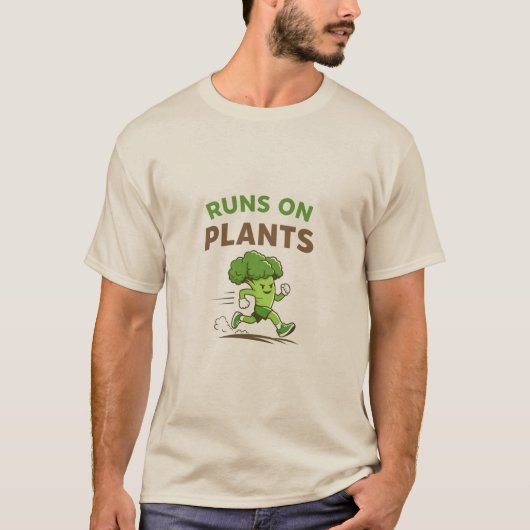 Runs on Plants T-Shirt (Vorderseite)