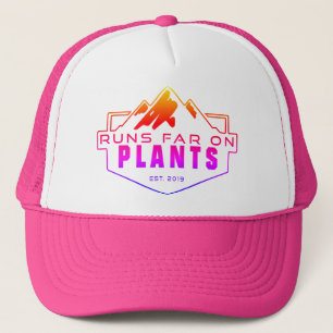 Runs weit auf Pflanze Trucker Hat Truckerkappe