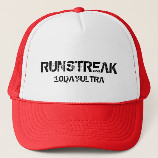 Runstreak Hut Truckerkappe (Vorderseite)