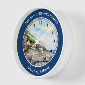 Runswick Bay North Yorkshire, England Watercolour Uhr (Winkel)