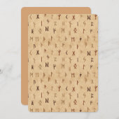 Runt eine flache Grußkarte Einladung (Vorne/Hinten)