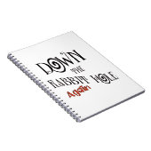 Runter das Kaninchenloch Crafters Notebook Notizblock (Rechte Seite)