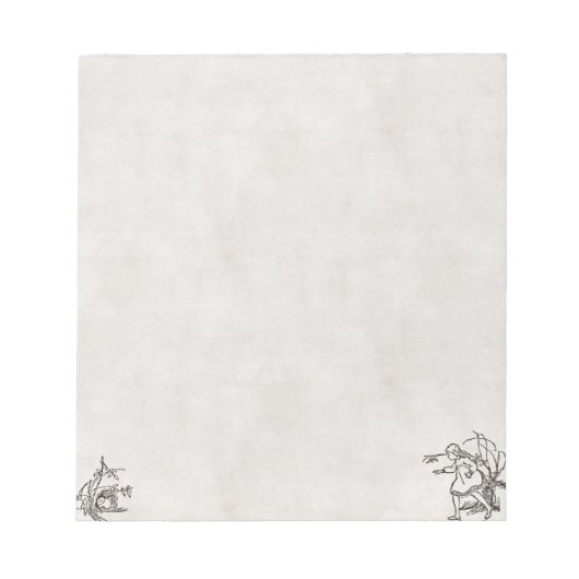 Runter den Kaninchenloch-Editor Notizblock (Vorderseite)