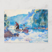 Runter durch Frank Weston Benson Postkarte (Vorderseite)