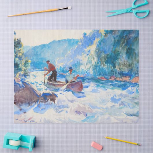 Runter durch Frank Weston Benson Seidenpapier (Basteln)