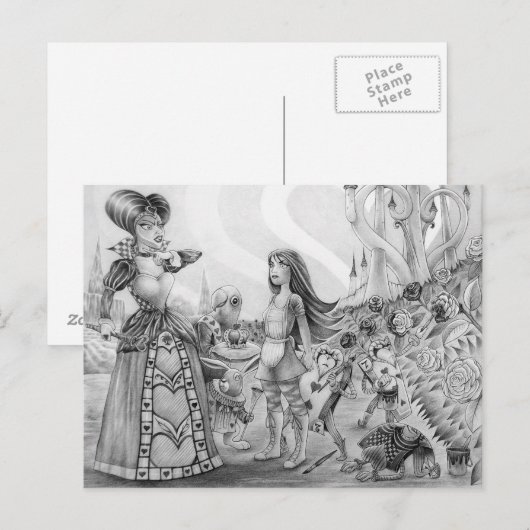 "Runter mit dem Kopf!" Postkarte (Vorne/Hinten)