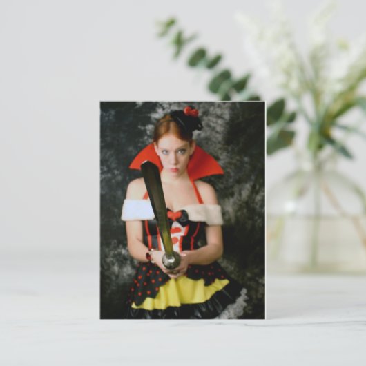 Runter mit den Köpfen! Postkarte (Stehend Vorderseite)