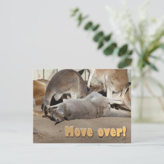 Runter! Postkarte (Stehend Vorderseite)