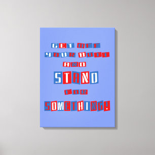 Runter von den Hintern gepackte Leinwände Leinwanddruck