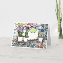 "Runter von meinem Rasen!" Funny Getting Older Geb