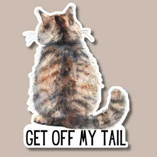 Runter von meinem Schwanz Aufkleber