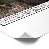 Runter zum Kaninchenloch Poster (Ecke)