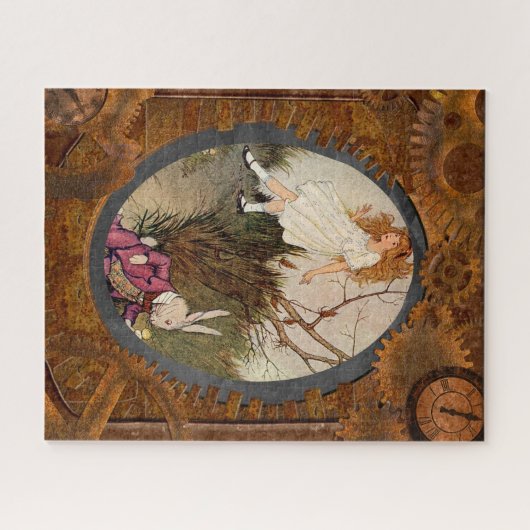 Runter zum Kaninchenloch Puzzle (Horizontal)