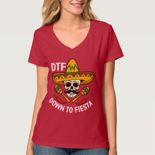 Runter zur Fiesta T-Shirt (Vorderseite)