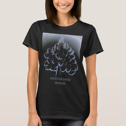 Runterzählen 00:01:08 T-Shirt (Vorderseite)