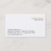 Runway-Modell Visitenkarte (Rückseite)