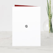 Runway Rudolph Feiertagskarte (Rückseite)